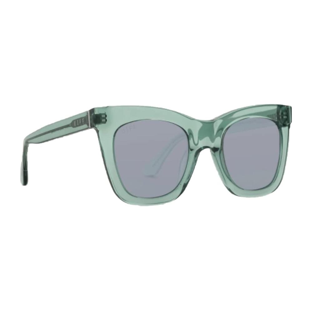 Diff Eyewear Kaia Julep Crystal + Grey Mirror Pol… - image 1